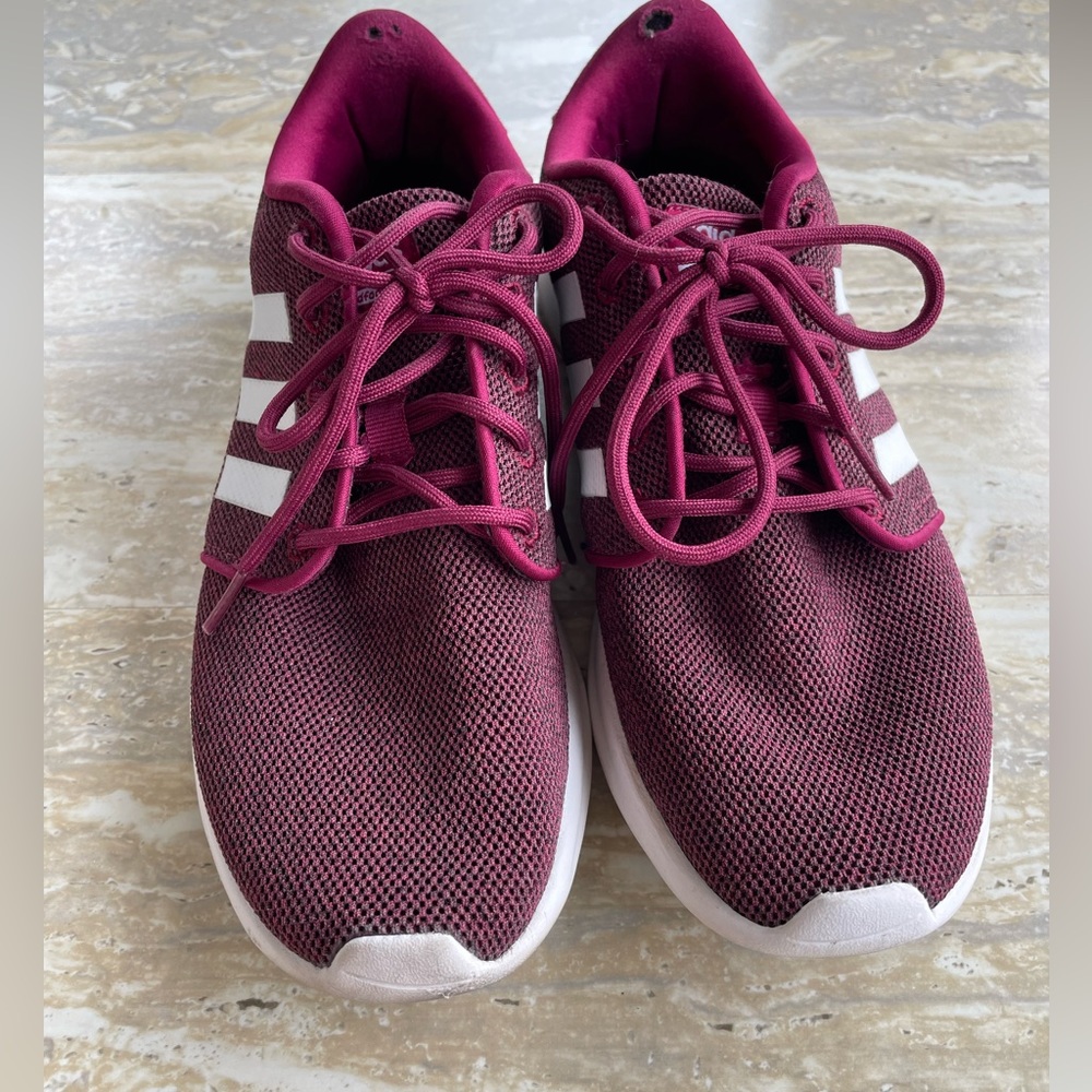 Adidas cloudfoam sneakers. Burgundy. Size 7.5 women’s